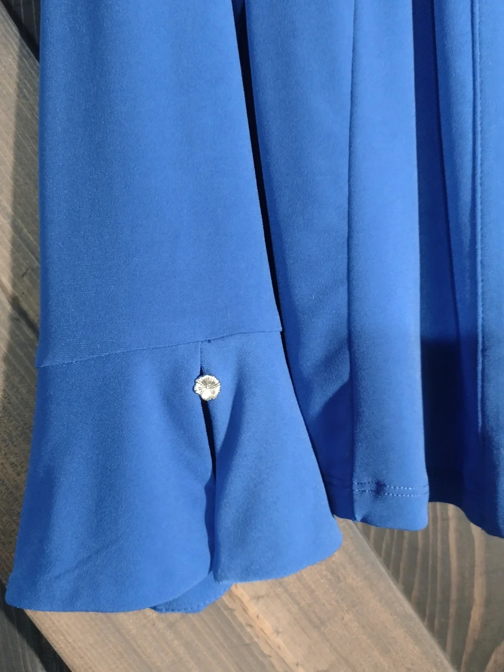 Susan Graver Colbolt Blue Open-Front Women's Shrug Size Medium